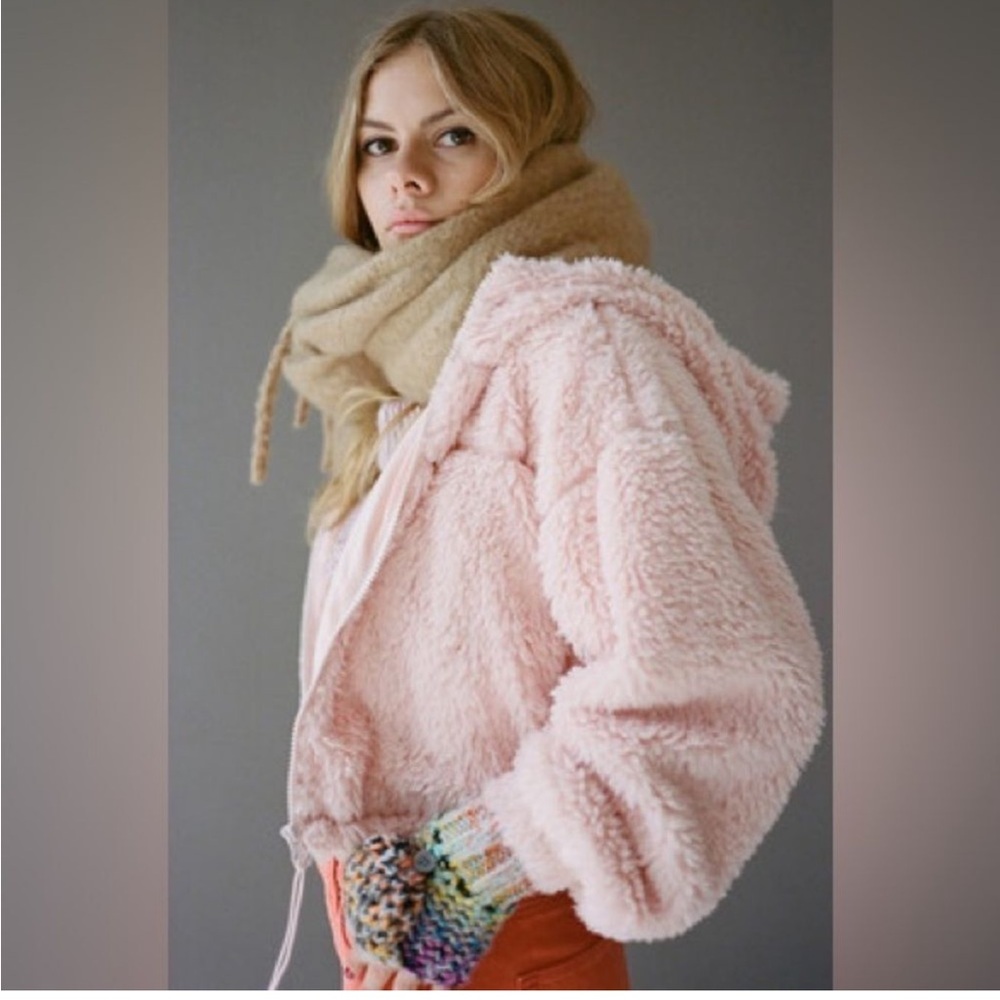 BDG M Sherpa hooded jacket